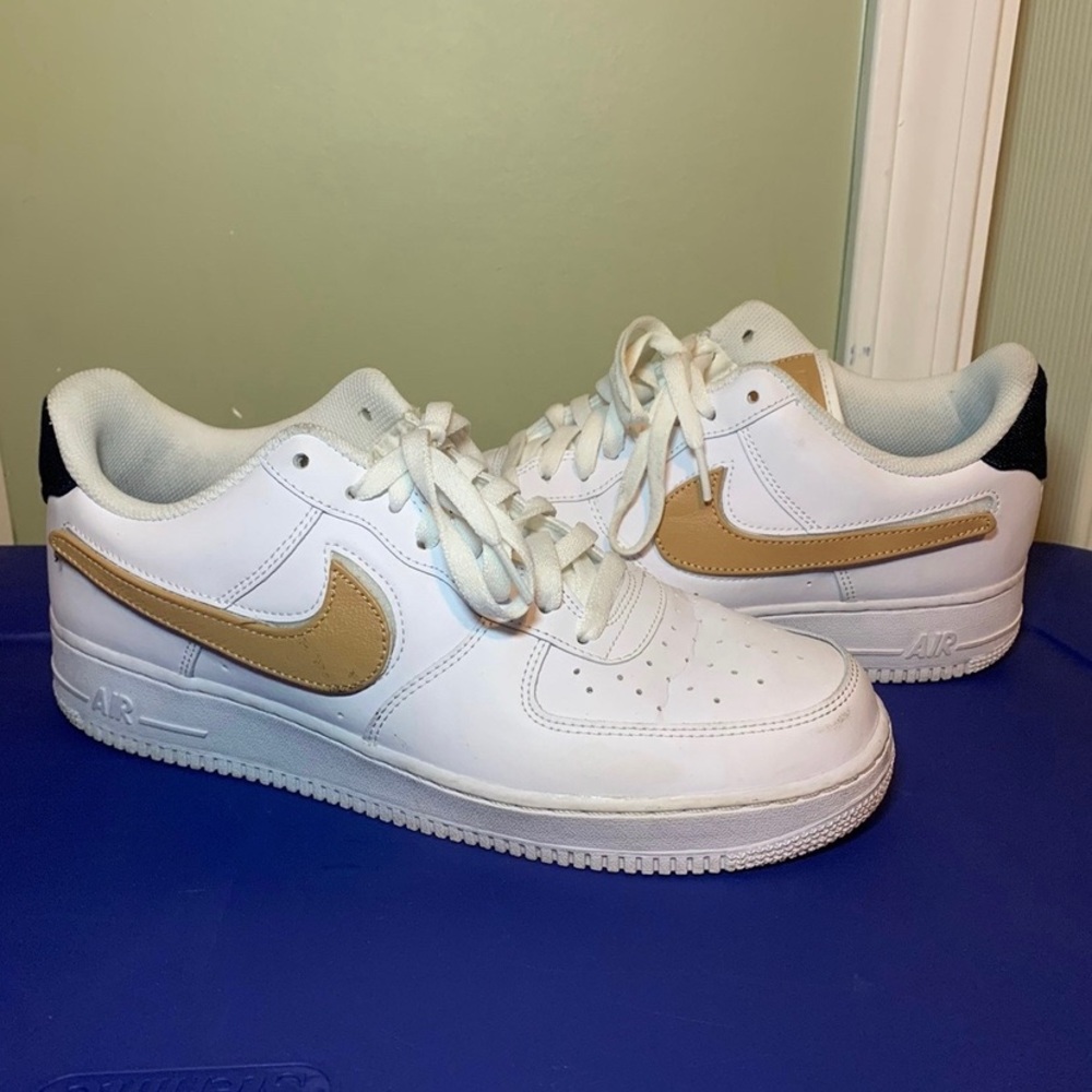 Nike Air Force 1 low removable swoosh size 10.5